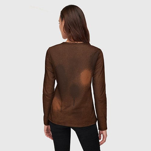 Женский лонгслив Лучший шахтер - День шахтера / 3D-принт – фото 4