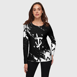 Лонгслив женский Doom палач лого, цвет: 3D-принт — фото 2