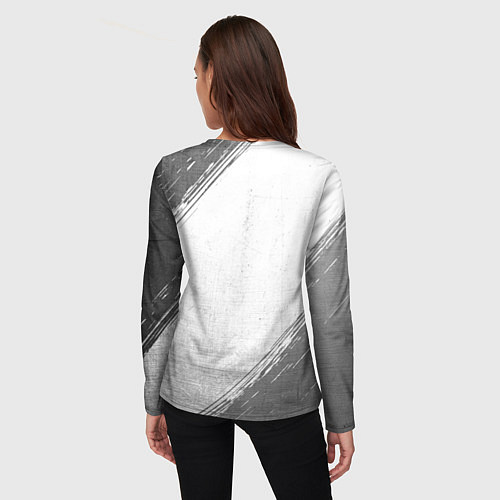 Женский лонгслив God of War - white gradient / 3D-принт – фото 4