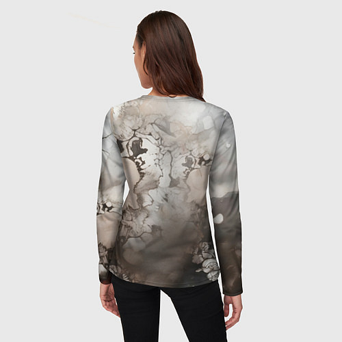 Женский лонгслив Катрина в красном / 3D-принт – фото 4