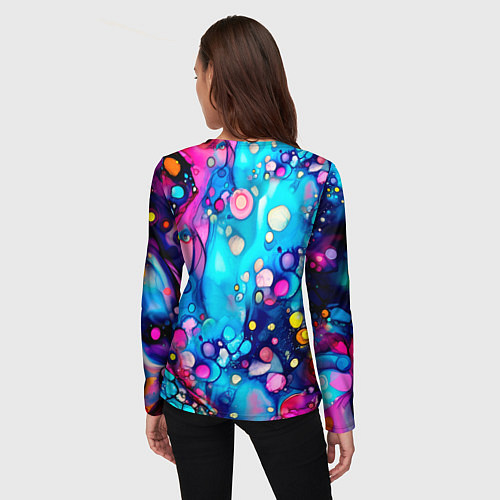 Женский лонгслив Три выдры / 3D-принт – фото 4