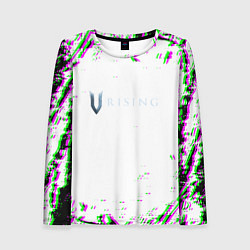 Лонгслив женский Vrising глитч краски, цвет: 3D-принт