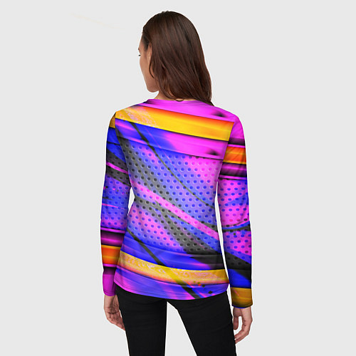 Женский лонгслив Starfield geometry game / 3D-принт – фото 4