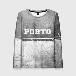 Лонгслив женский Porto - grey gradient посередине, цвет: 3D-принт