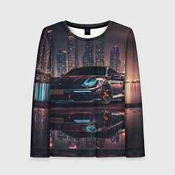 Женский лонгслив Porshe night city