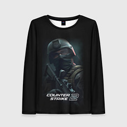Лонгслив женский CS counter terrorist, цвет: 3D-принт