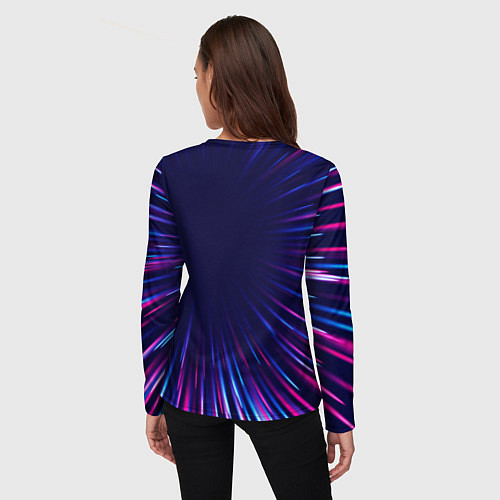 Женский лонгслив Stumble Guys northern cold / 3D-принт – фото 4