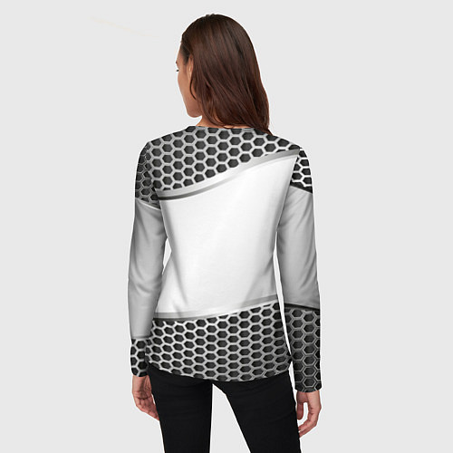 Женский лонгслив Peugeot carbon metal / 3D-принт – фото 4