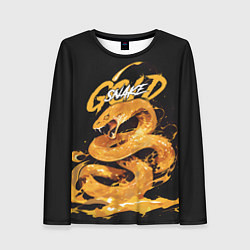 Женский лонгслив Gold snake