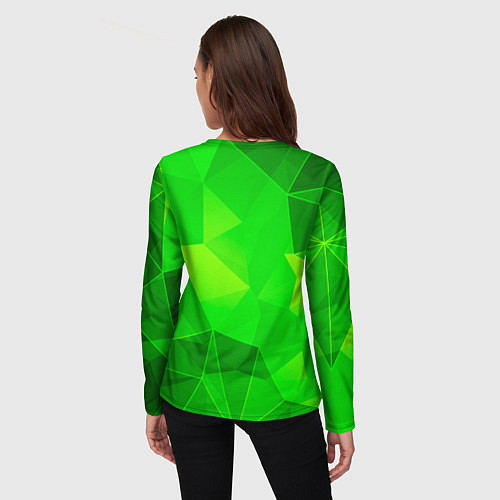Женский лонгслив The Offspring green poly / 3D-принт – фото 4