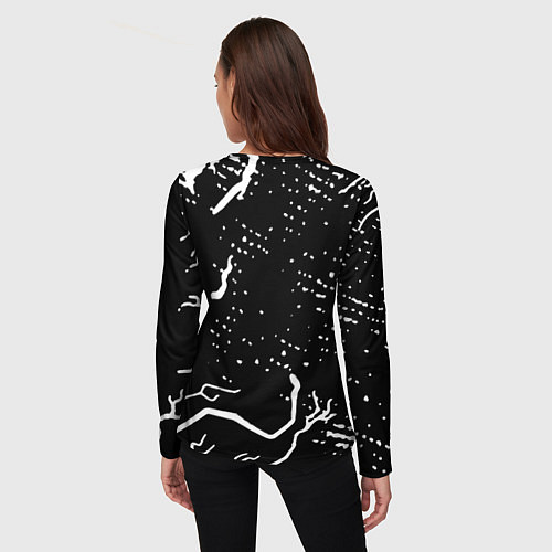 Женский лонгслив Doom шторм краски / 3D-принт – фото 4