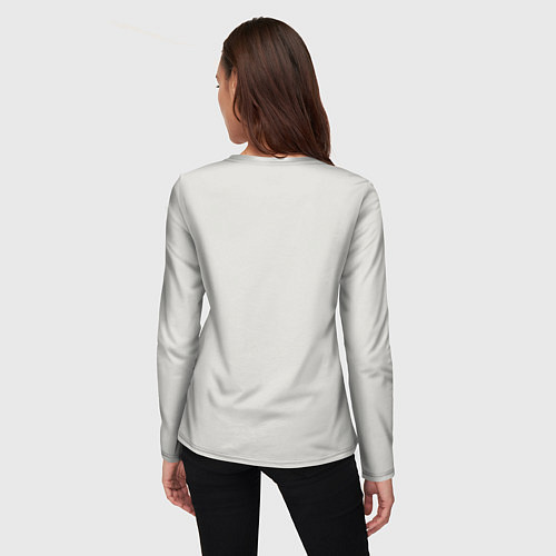 Женский лонгслив Ленивец: любить нужно себя вчера сегодня завтра / 3D-принт – фото 4