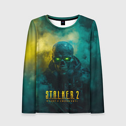 Лонгслив женский Stalker 2 скелет в форме, цвет: 3D-принт