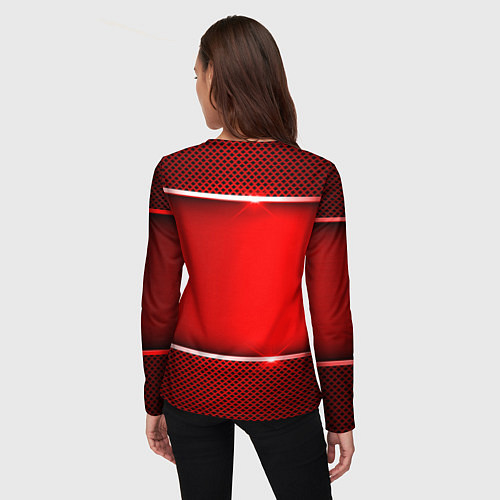 Женский лонгслив Peugeot metal steel / 3D-принт – фото 4