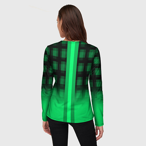 Женский лонгслив Xbox game studio geometry / 3D-принт – фото 4