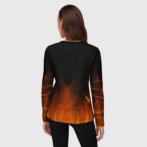 Женский лонгслив Веном в огне / 3D-принт – фото 4