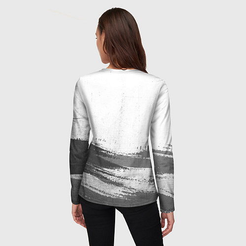 Женский лонгслив Roma - white gradient посередине / 3D-принт – фото 4