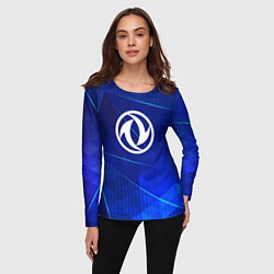 Лонгслив женский Dongfeng blue poly, цвет: 3D-принт — фото 2