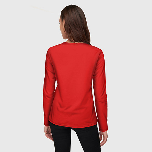 Женский лонгслив Санта Клаус старый хипстер / 3D-принт – фото 4