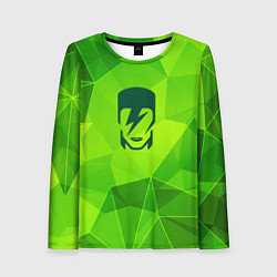 Женский лонгслив David Bowie green poly