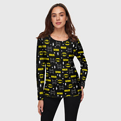 Лонгслив женский Бэтмен узор, цвет: 3D-принт — фото 2