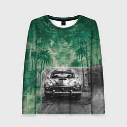 Женский лонгслив Ретроавтомобиль