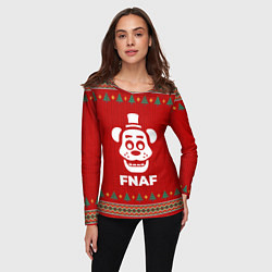 Лонгслив женский FNAF new year, цвет: 3D-принт — фото 2