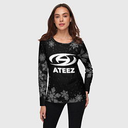 Лонгслив женский Снежный Ateez, цвет: 3D-принт — фото 2