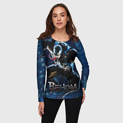 Лонгслив женский Веном в прыжке, цвет: 3D-принт — фото 2