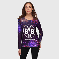 Лонгслив женский Праздничный Borussia, цвет: 3D-принт — фото 2