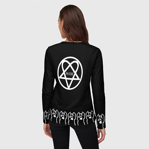 Женский лонгслив HIM: cat rock / 3D-принт – фото 4