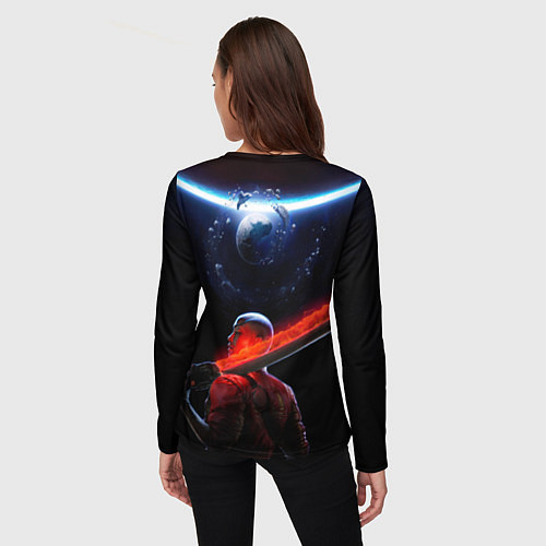 Женский лонгслив Героиня Intergalactic the heretic prophet / 3D-принт – фото 4