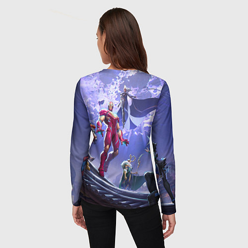 Женский лонгслив Герои Marvel rivals / 3D-принт – фото 4