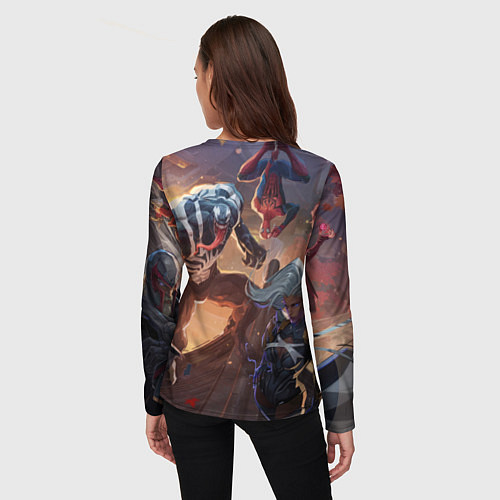 Женский лонгслив Персонажи Marvel rivals / 3D-принт – фото 4