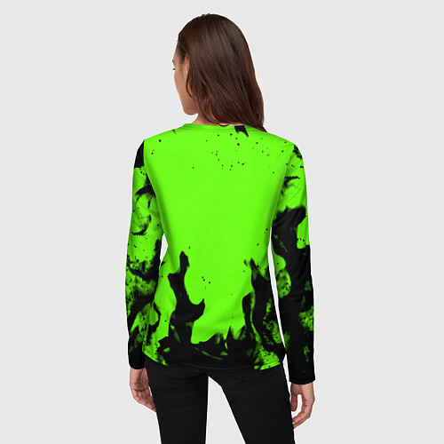 Женский лонгслив Lord of the fallen flame / 3D-принт – фото 4
