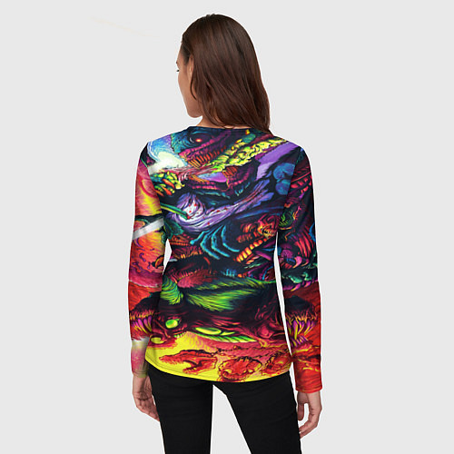 Женский лонгслив Tekken hyper monster steel / 3D-принт – фото 4