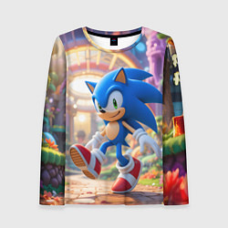 Лонгслив женский Sonic фантастический мир, цвет: 3D-принт