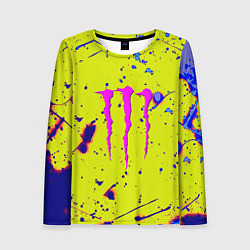 Женский лонгслив Monster energy краски