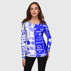 Лонгслив женский Twenty one pilots лого, цвет: 3D-принт — фото 2