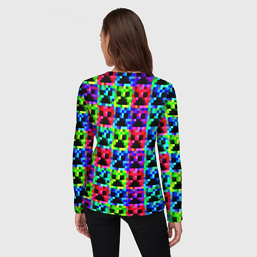 Женский лонгслив Minecraft x rust / 3D-принт – фото 4