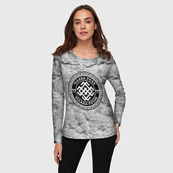 Лонгслив женский Белобог - слава роду, цвет: 3D-принт — фото 2