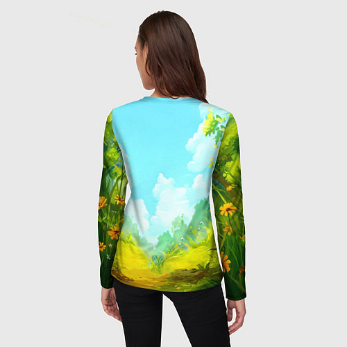 Женский лонгслив Веселая уточка / 3D-принт – фото 4