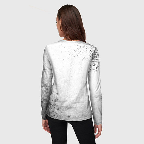 Женский лонгслив Black Clover - white gradient вертикально / 3D-принт – фото 4