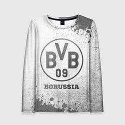 Лонгслив женский Borussia - white gradient, цвет: 3D-принт