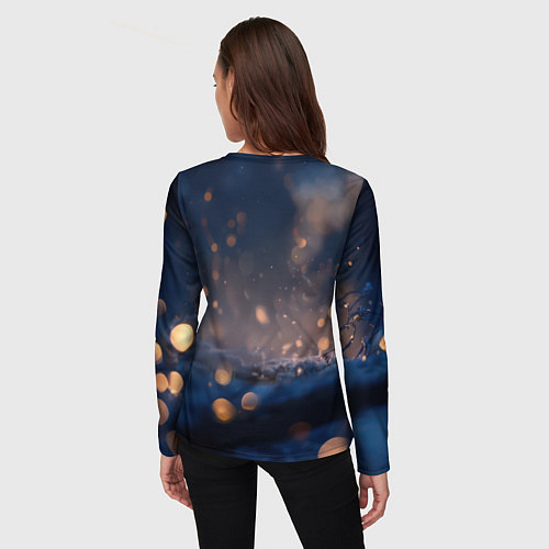 Женский лонгслив Милые влюбленные совушки / 3D-принт – фото 4