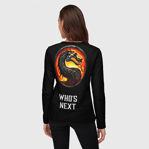 Женский лонгслив Mortal kombat - Sub Zero / 3D-принт – фото 4