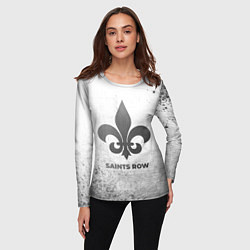 Лонгслив женский Saints Row - white gradient, цвет: 3D-принт — фото 2