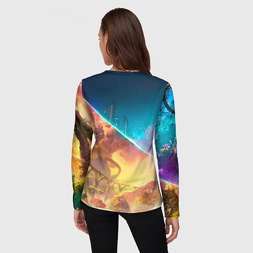 Женский лонгслив Главные герои Split fiction / 3D-принт – фото 4