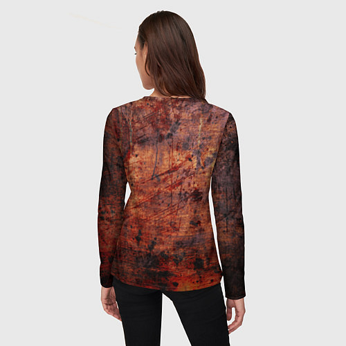 Женский лонгслив Абстракция - rusty mood / 3D-принт – фото 4