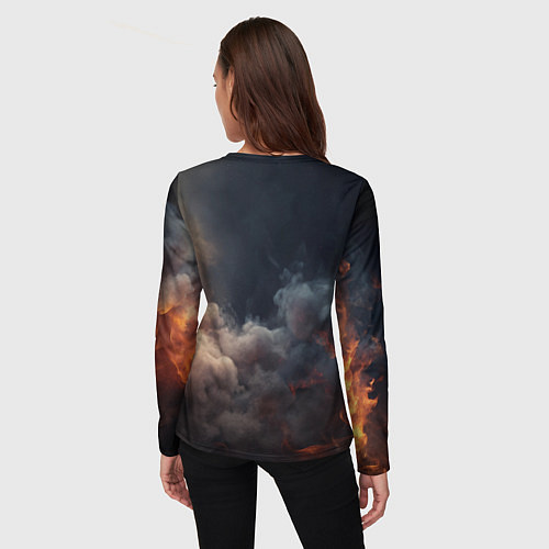 Женский лонгслив Stronghold Crusader logo / 3D-принт – фото 4